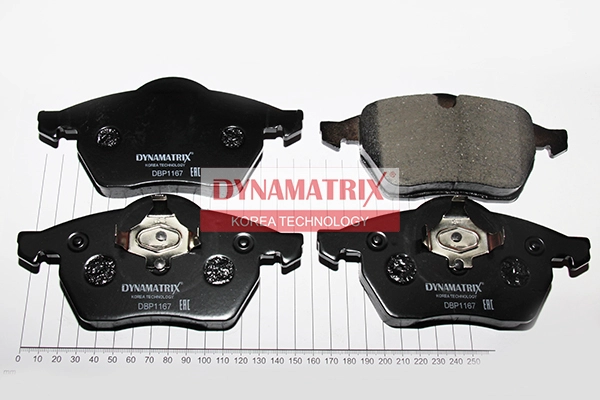 К-кт колодок для диск.тормозов DYNAMATRIX-KOREA DBP1167