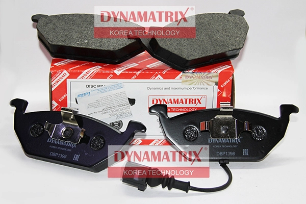 Колодки тормозные дисковые DYNAMATRIX-KOREA DBP1398