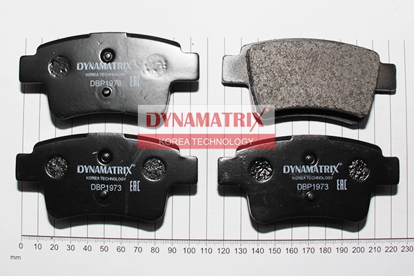 К-кт колодок для диск.тормозов DYNAMATRIX-KOREA DBP1973