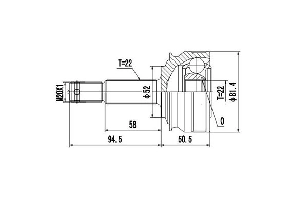 Комплект шруса DYNAMATRIX-KOREA DCV844041