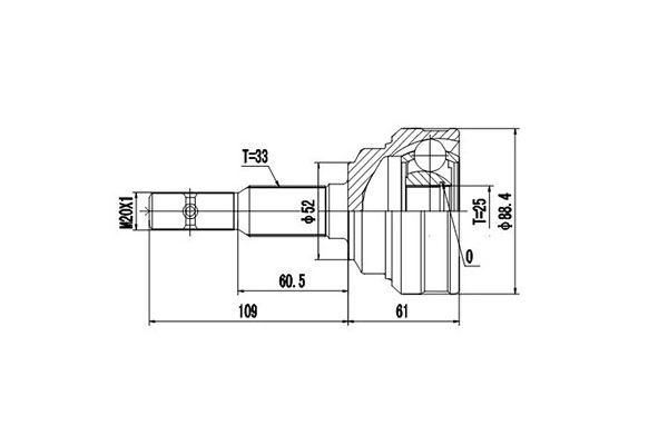 Комплект шруса DYNAMATRIX-KOREA DCV844049