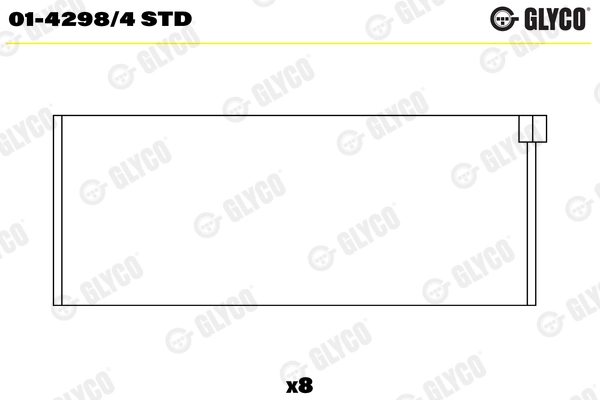 Вкладыши двигателя GLYCO 01-4298/4 STD