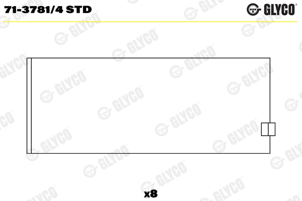 Вкладыши двигателя GLYCO 71-3781/4 STD