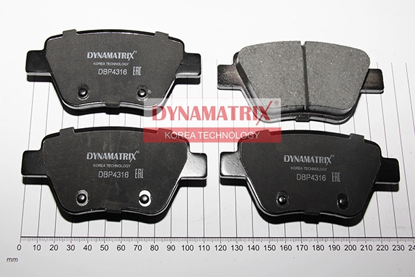 Комплект тормозных колодок DYNAMATRIX-KOREA DBP4316