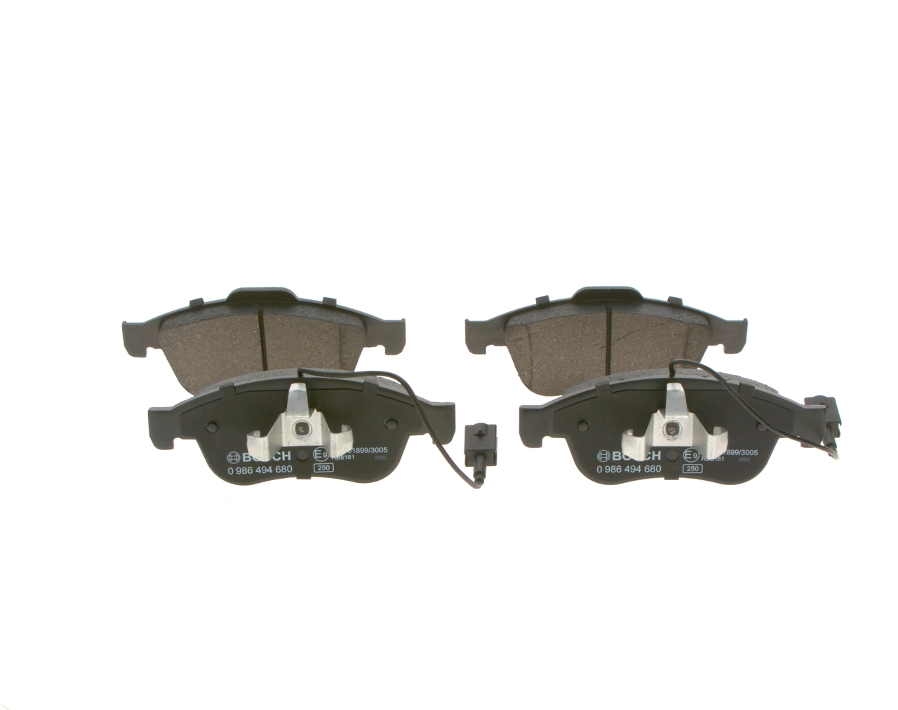 Колодки тормозные дисковые /комплект 4 шт BOSCH 0986494680