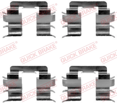 Комплект монтажный тормозных колодок QUICK BRAKE 109-1272