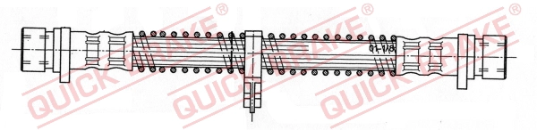 Шланг тормозной задний QUICK BRAKE 22.920