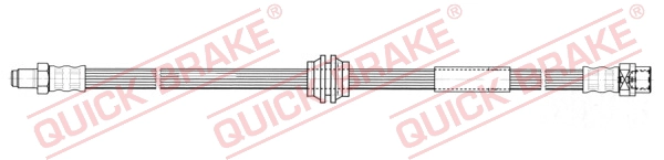 Шланг тормозной задний QUICK BRAKE 35.906