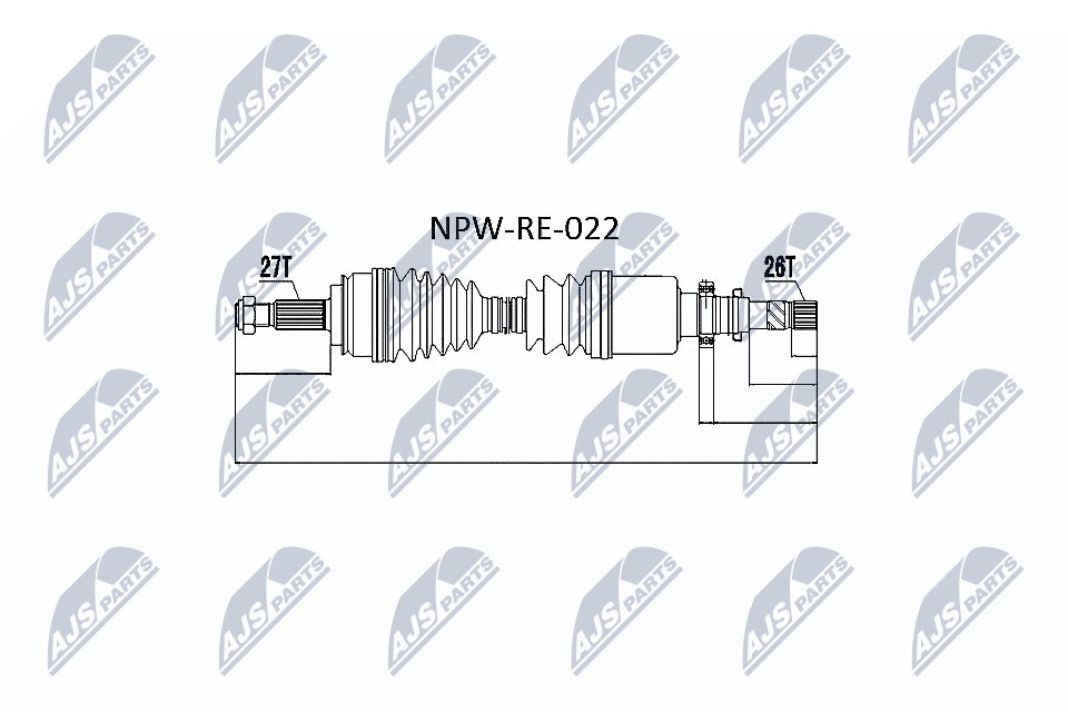 Привод в сборе renault kangoo 1.5dci1.6 08- прав NTY NPW-RE-022