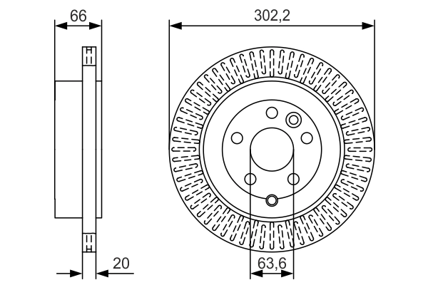 Диск тормозной BOSCH 0986479U44