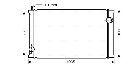 Радиатор системы охлаждения AVA QUALITY COOLING RE2021