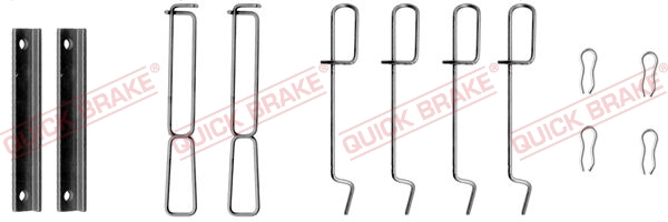 Комплект монтажный тормозных колодок QUICK BRAKE 109-1265