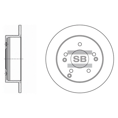 Диск тормозной HI-Q SD1006