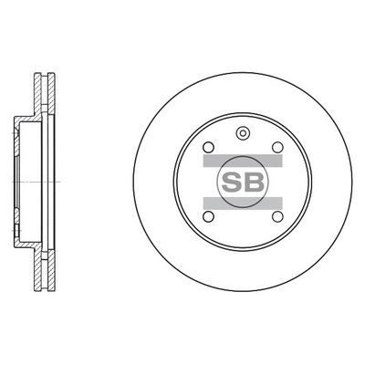 Диск тормозной HI-Q SD3017