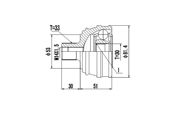 Комплект шруса DYNAMATRIX-KOREA DCV803008