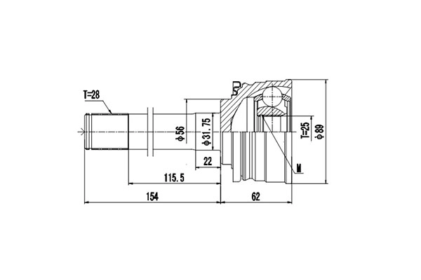 Комплект шруса DYNAMATRIX-KOREA DCV839027