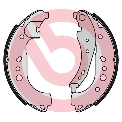 Brakeshoe BREMBO S68550