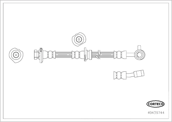Brake hose CORTECO 49439744