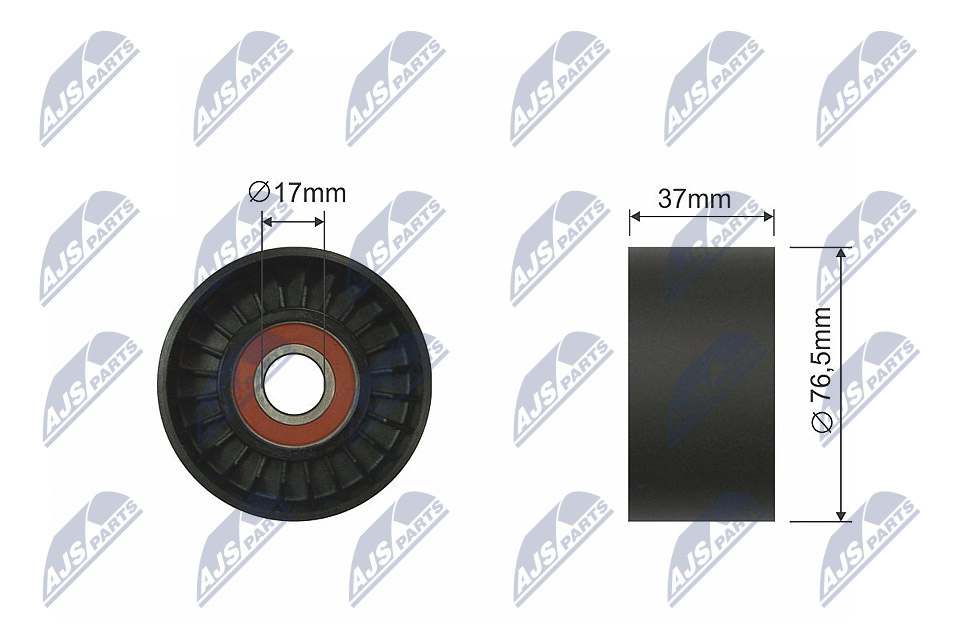 Ролик ford transit fy 00-06 land rover discovery 05- range rover sport 05-09 lincoln mks 09-16 NTY RNK-FR-017