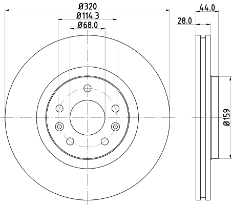 Диск тормозной DON PCD14132