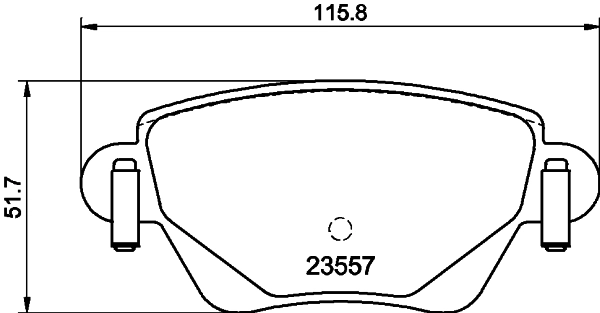 Комплект колодок для дисковых тормозов DON PCP1233