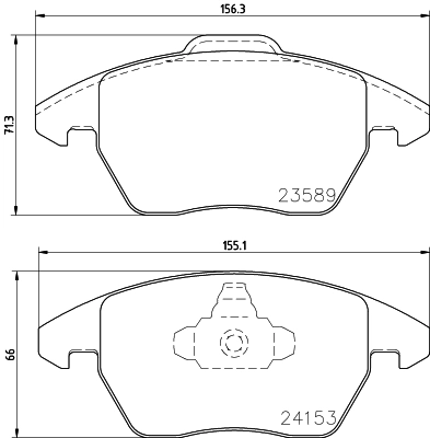Комплект колодок для дисковых тормозов DON PCP1349