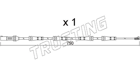 Датчик износа тормозных колодок TRUSTING SU.373