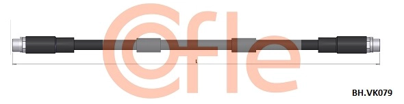 Шланг тормозной передн vw passat 00- COFLE 92.BH.VK079