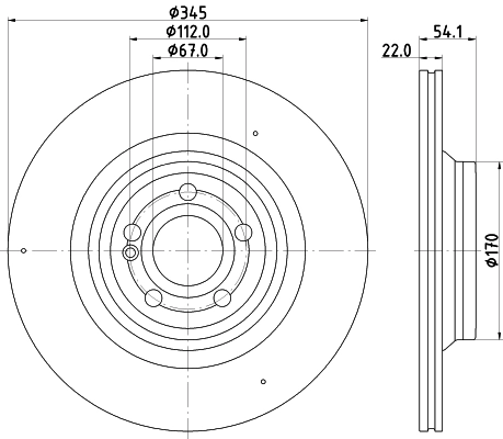 Диск тормозной HELLA/BEHR/PAGID 8DD355132-321