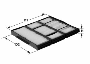 Салонный фильтр CLEAN FILTERS NC2371