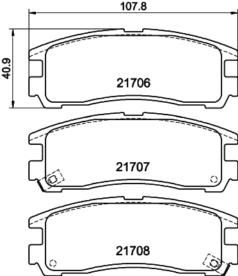 Колодки тормозные дисковые комплект HELLA/BEHR/PAGID 8DB355027-241