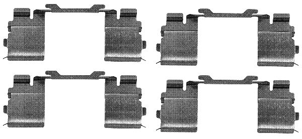 Монтажный комплект тормозных колодок HELLA/BEHR/PAGID 8DZ355205-121