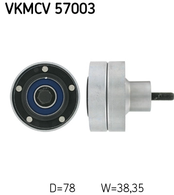 Vkmcv57003 ролик натяжителя ремня SKF VKMCV57003