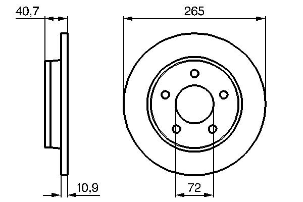 Тормозной диск BOSCH 0986479C77