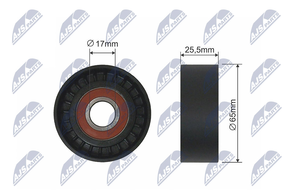 Ролик ручейкового ремня citroen berlingo c1 c2 c3 i c3 ii c3 picasso c3 pluriel c4 c4 aircro NTY RNK-CT-020