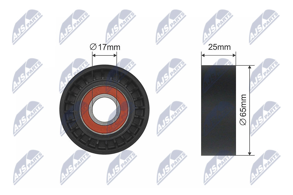 Ролик ручейкового ремня citroen berlingo c3 ii c3 picasso c4 cactus c4 grand picasso i c4 grand NTY RNK-RE-014