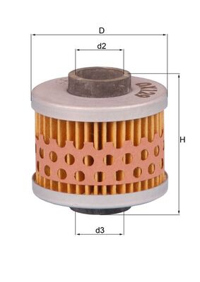 Фильтр масляный bmw/yamaha 125/150 (moto) MAHLE/KNECHT OX 129