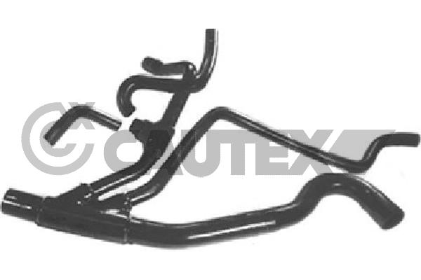 Патрубок системы охлаждения радиатора нижн renault scenic i 2.0 8v CAUTEX 766473