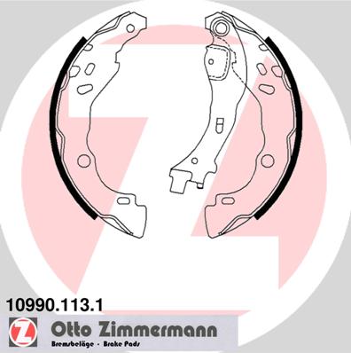 Тормозные колодки задние (барабанные) ZIMMERMANN 10990.113.1