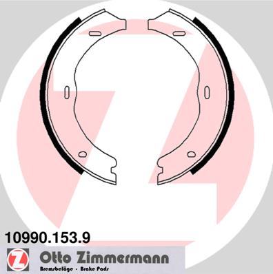 Колодки ручника ZIMMERMANN 10990.153.9
