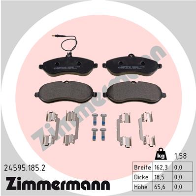 Тормозные колодки ZIMMERMANN 24595.185.2