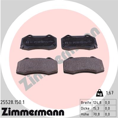 Тормозные колодки ZIMMERMANN 25528.150.1