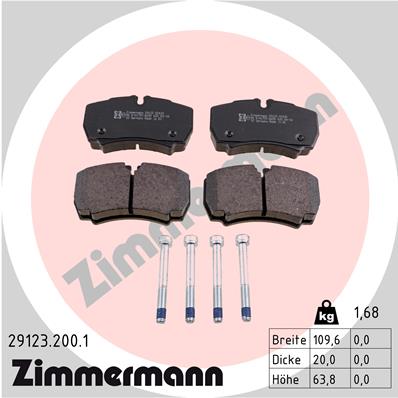 Тормозные колодки ZIMMERMANN 29123.200.1