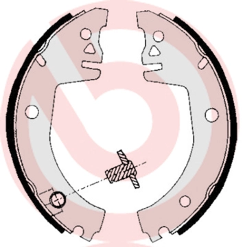 Тормозные колодки задние (барабанные) BREMBO S85512
