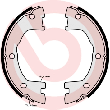 Колодки ручника BREMBO SA6508