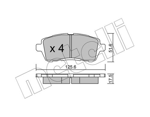 Тормозные колодки METELLI 22-0793-2