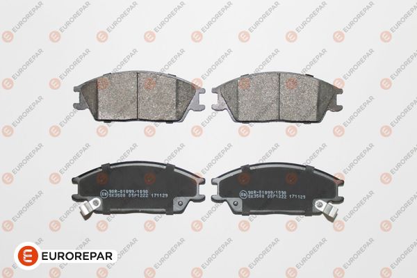 Колодки тормозные дисковые hyundai accent 00 getz 02 EUROREPAR 1623053680