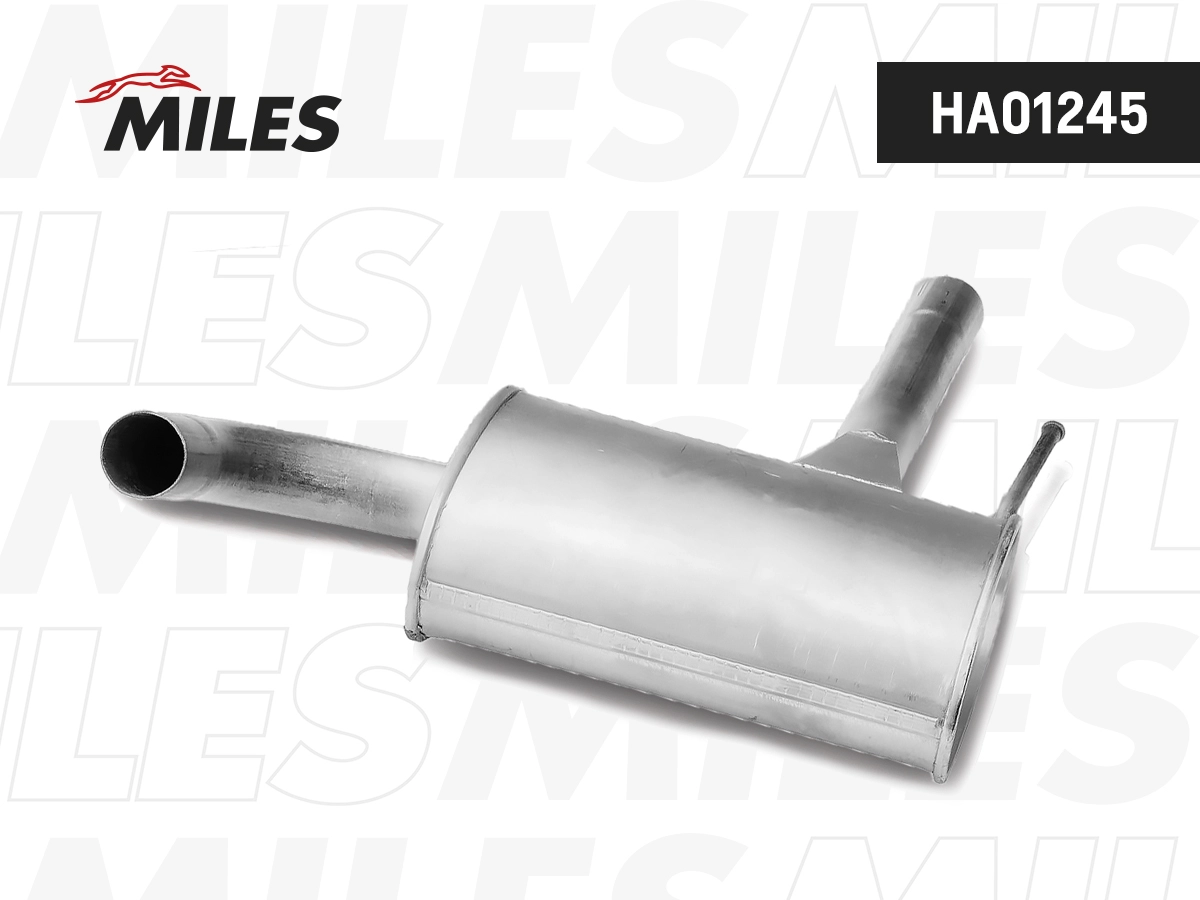 Ha01245 резонатор vw passat 1.6/1.8/2.0 88-96 алюминизированный (-- ) MILES HA01245