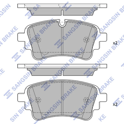 Sp4474 колодки дисковые задние HI-Q SP4474