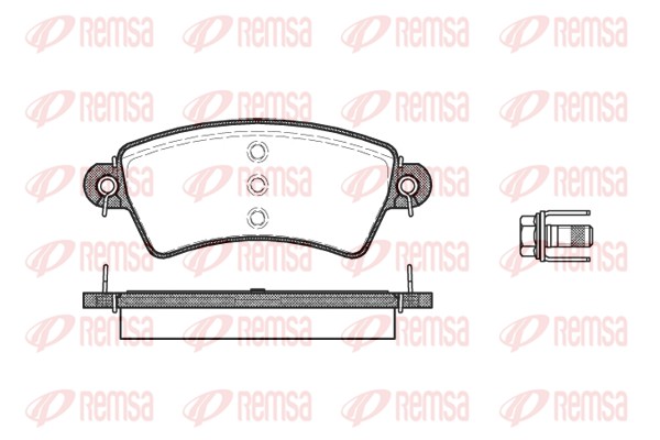 Тормозные колодки REMSA 0726.00